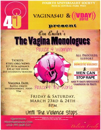 Vagina Monologues Poster 2012
